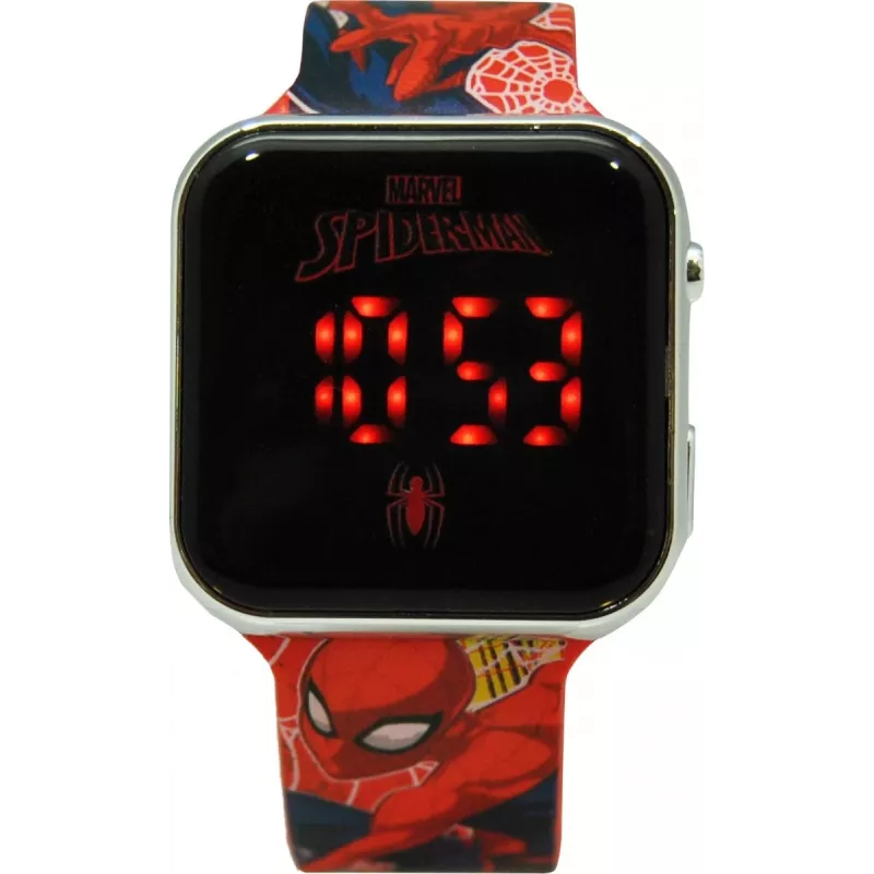 Polshorloge LED met kalender Spiderman
