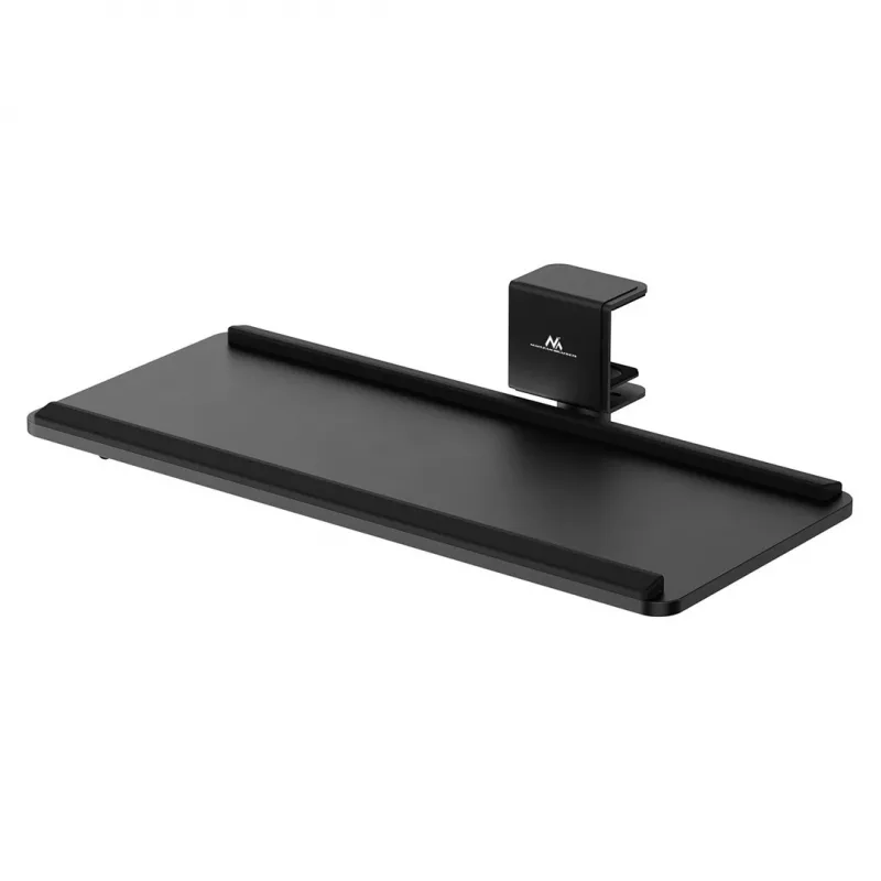 Maclean toetsenbordhouder onder het bureau, max. belasting 5 kg, horizontaal en verticaal verstelbaar, zwart, MC-108 B