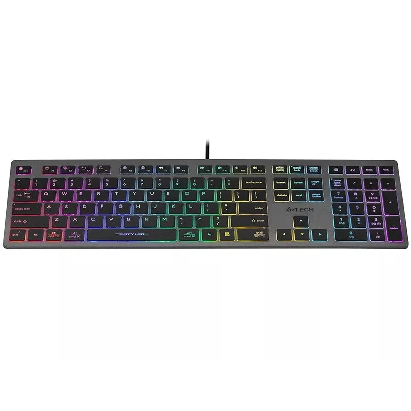 Bekabeld toetsenbord A4Tech FSTYLER FX60H met neon-achtergrondverlichting