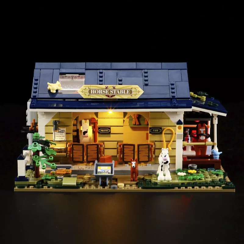 Lumibricks paardenstal, constructiespeelgoed