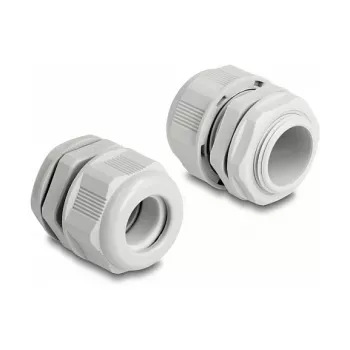 DeLOCK EX kabelwartel M25 grijs 2 stuks polyamide