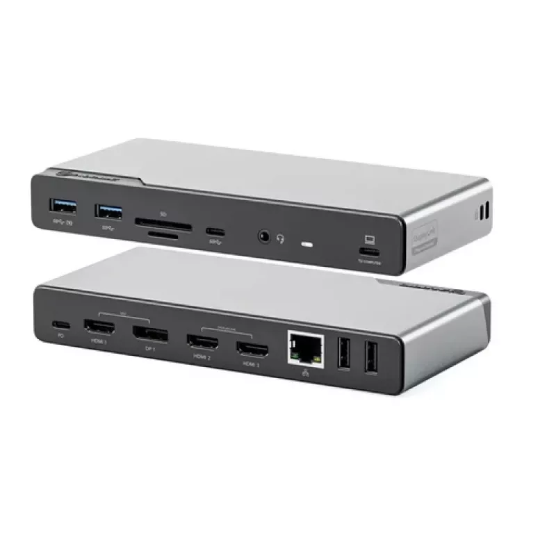 ALOGIC DV4 - dockingstation - voor laptop - USB-C / USB-A - 3 x HDMI, DP - 1GbE (DUCDV4)