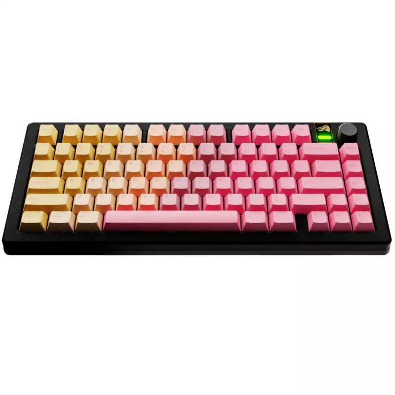 Keycaps GLORIOUS GPBT Gradient Grapefruit ANSI-layout PBT-dye-sub-toetsenkapjesset