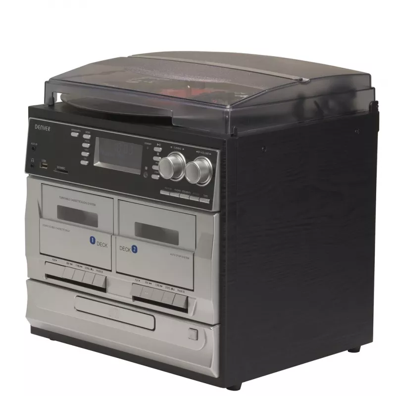 Denver MRD-166 DAB+ muziekcentrum met platenspeler, cd- en cassettespeler
