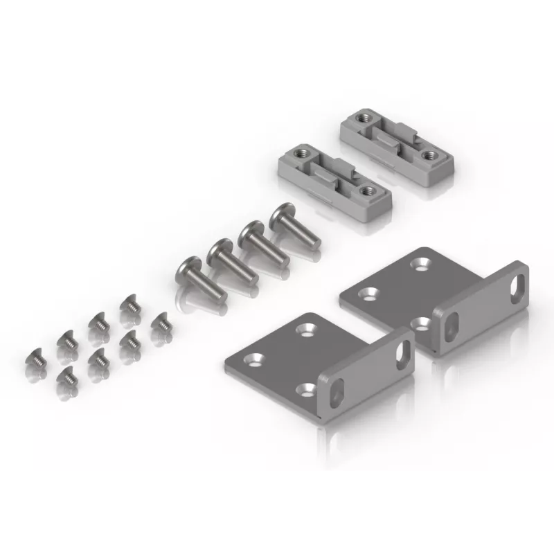 Montageset Ubiquiti UACC-Rack-Ear-1U grijs verzinkt staal