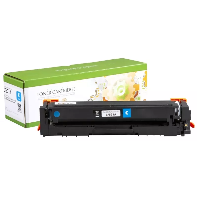 Compatibele Static-Control HP-cartridge nr. 205A cyaan (CF531A) nieuwe chip