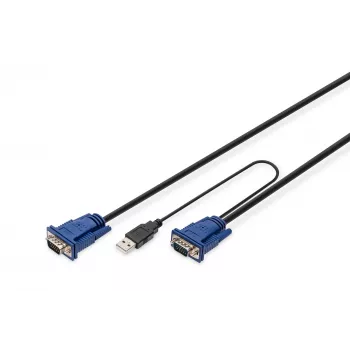 KVM-kabel USB Digitus DS-19232 3m PS/2