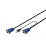 KVM-kabel USB Digitus DS-19232 3m PS/2