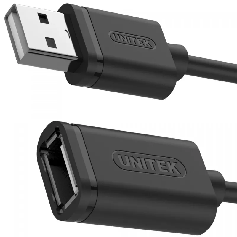 Verlengkabel Unitek Y-C428GBK USB 2.0, Am-af