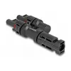 Zonnemodule-stekkerconnector DeLOCK DL4 1 stekker naar 2 bus zwart