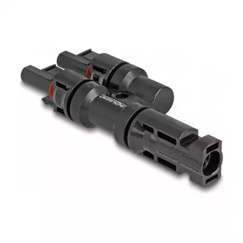 Zonnemodule-stekkerconnector DeLOCK DL4 1 stekker naar 2 bus zwart