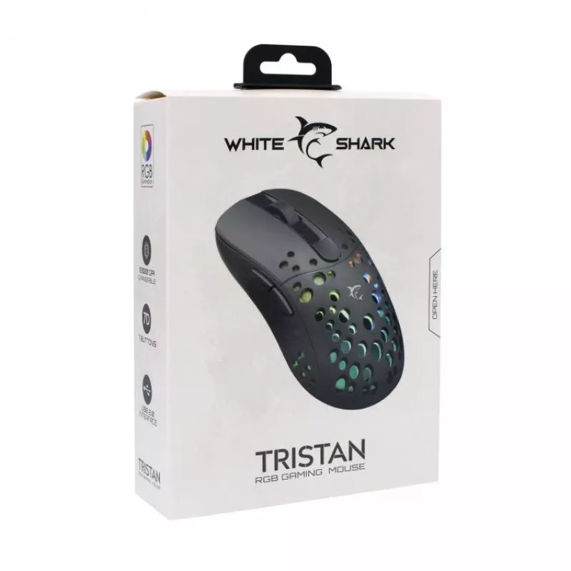 Muis White Shark TRISTAN USB Type-A