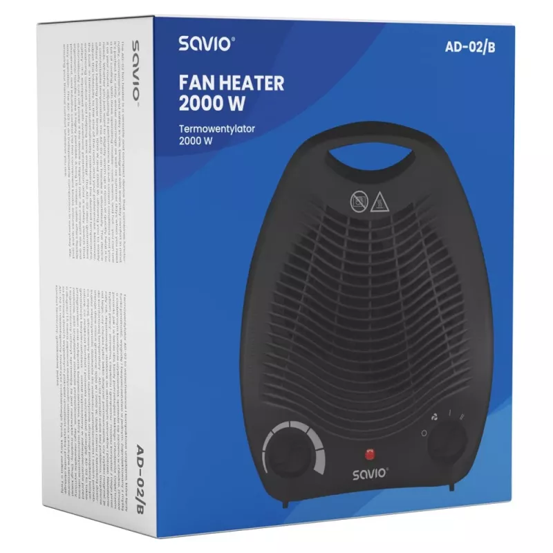 Savio AD-02 B huishoudventilator zwart