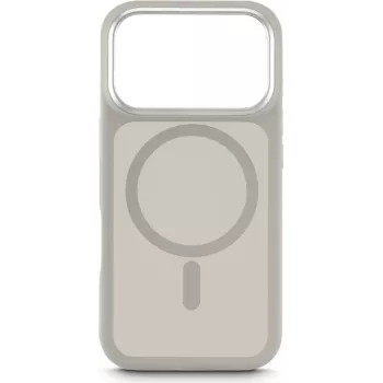 Hybride hoesje White Diamonds voor iPhone 17 Pro — zandkleur, beschermende hybride schaal