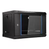 EXTRALINK LITE 6U 530X400 wandmontage-rackkast zwart met legbord