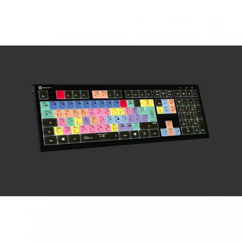Logickeyboard Adobe Premiere Pro CC ASTRA 2 verlicht toetsenbord Duits (LKB-PPROCC-A2PC-DE)