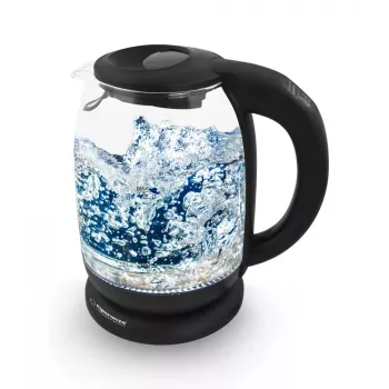 Esperanza EKK027 elektrische waterkoker 1,7 L 2200 W zwart, transparant