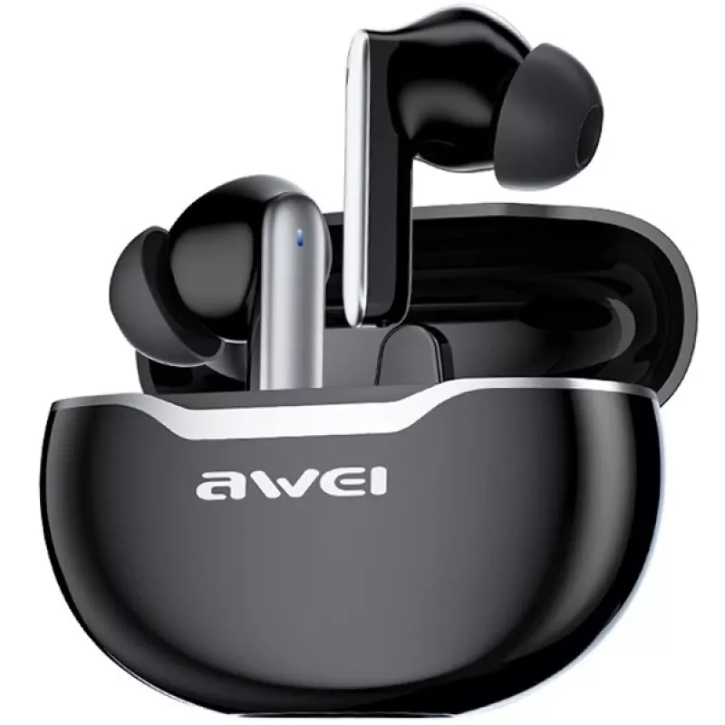 Awei koptelefoon Bluetooth 5.3 T50 TWS oplaadcase /zwart