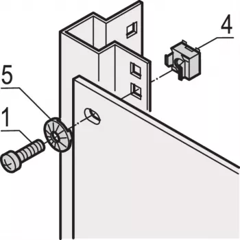 SCHROFF aardingskooimoer M6 - aardingskooimoer M6 10 stk. (21120131)