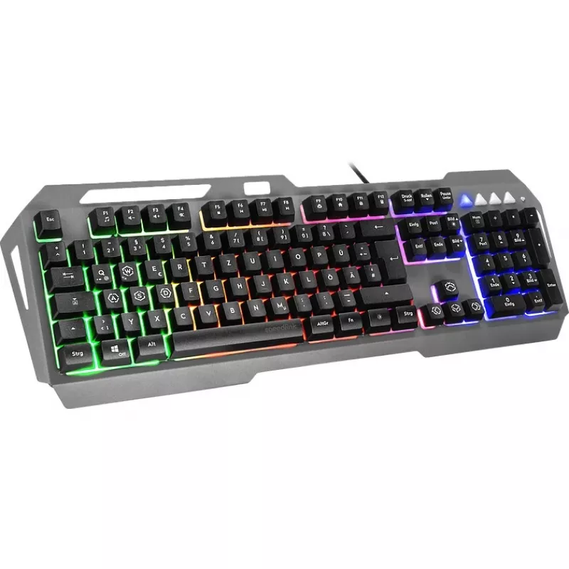 Speedlink gaming toetsenbord LUNERA. Metal Rainbow. Zwart retail