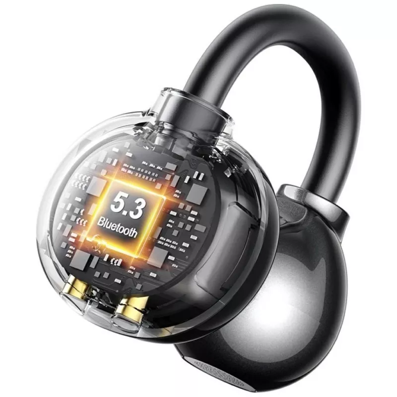 Bluetooth-hoofdtelefoon R02 Clip-on grijs