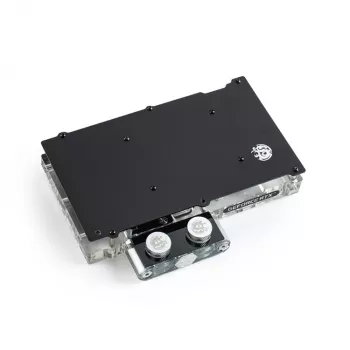 Waterblok BitsPower Classic VGA BP-VG3070FE — 125×171,4×28,4 mm, 3-pins RGB, zwart/zilver/transparant