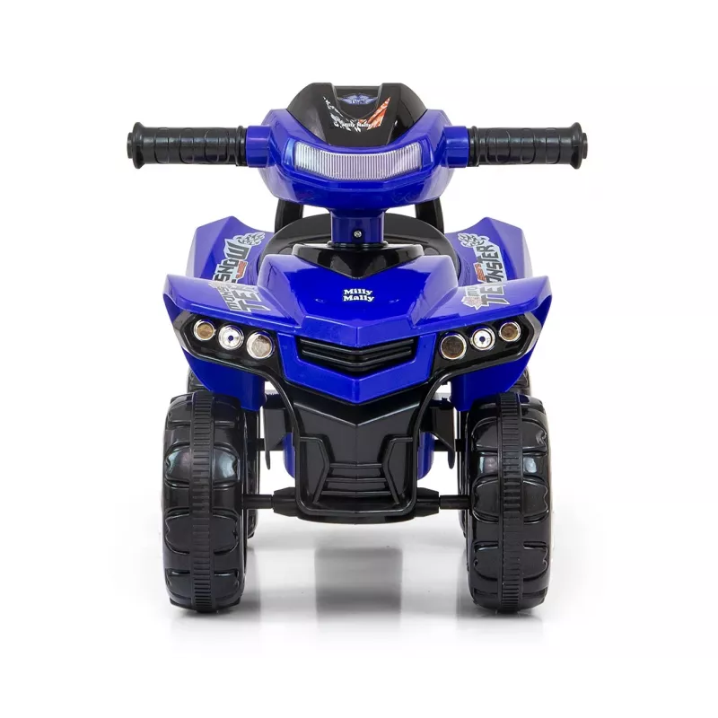 Loopvoertuig Milly Mally Ride-on Monster Navy — kinderzit-loopvoertuig, lage zithoogte