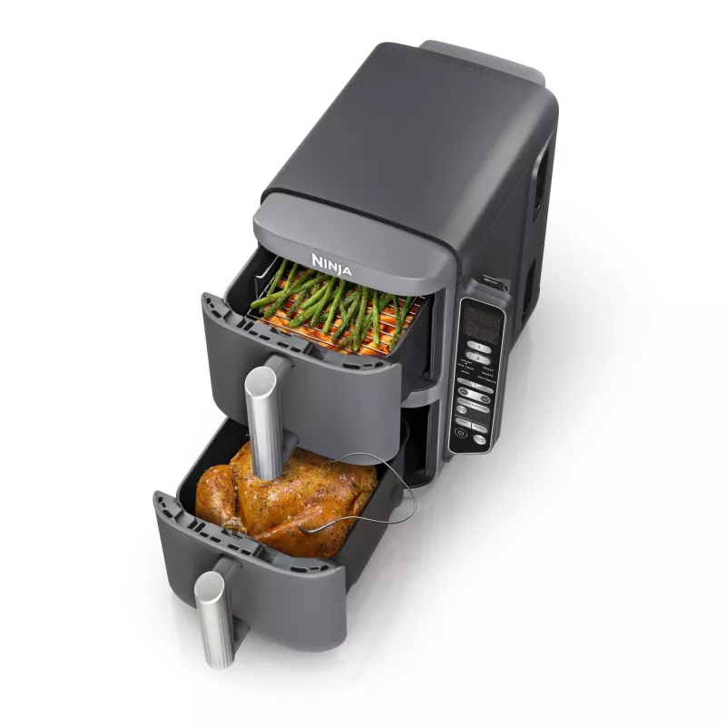 Ninja Double Stack XL heteluchtfriteuse 2 vakken met temperatuursonde SmartCook 9,5 L SL451EU