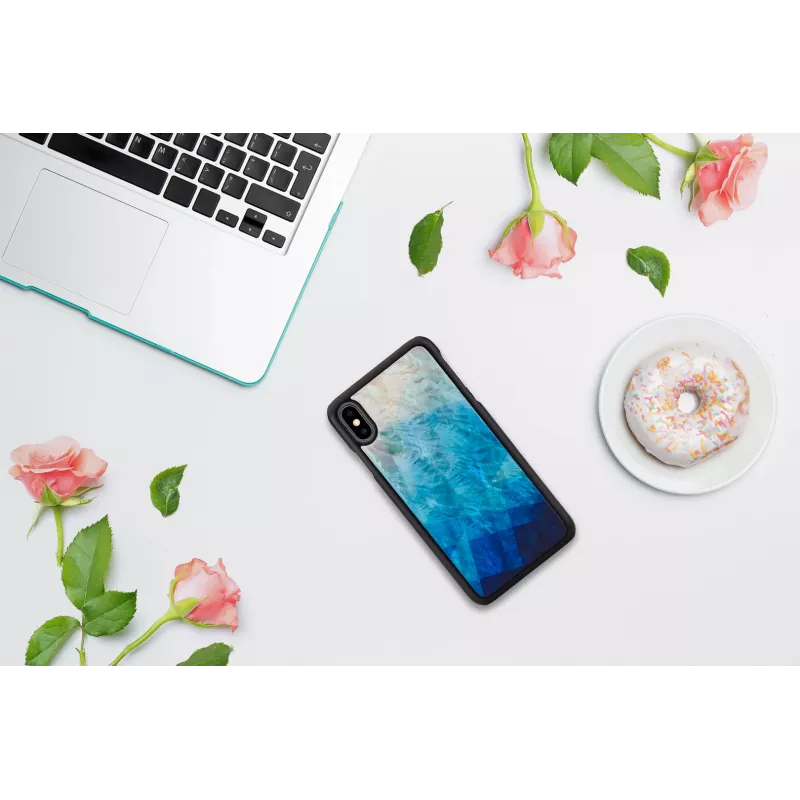 Telefoonhoesje iKins voor iPhone XS Max — blauw meer zwarte afwerking