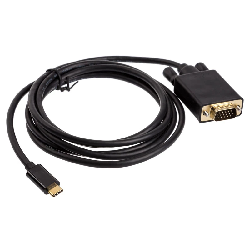 Kabel-adapter USB Type-C VGA Akasa AK-CBCA17-18BK