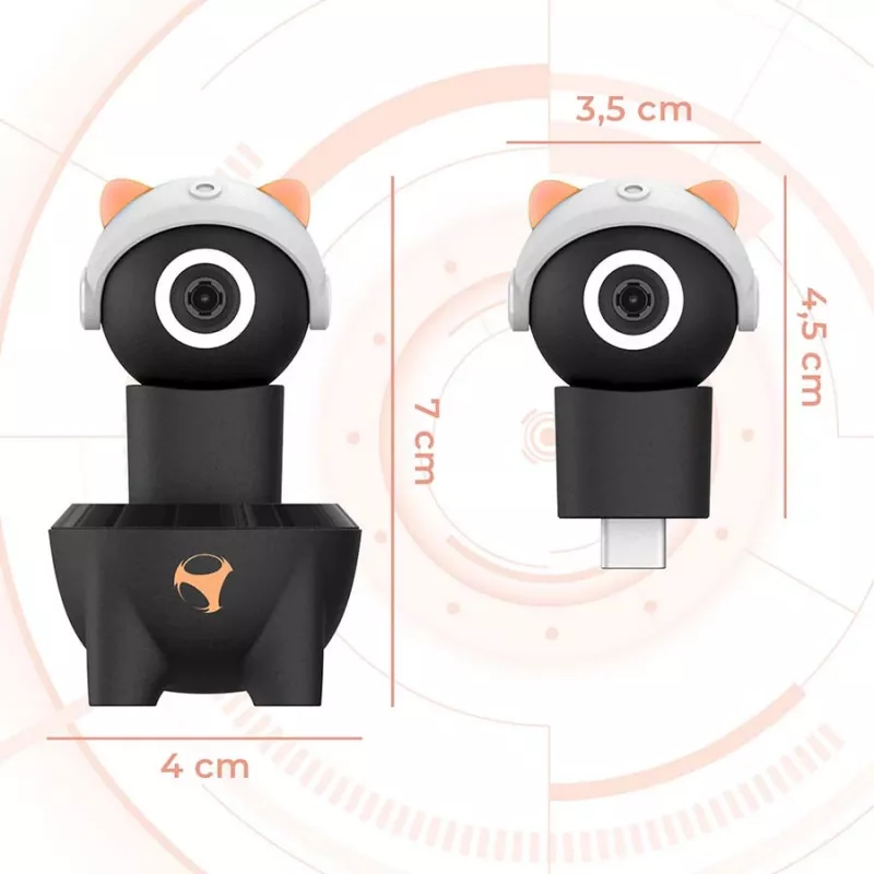 Subsonic Playcam 1080 2in1 HD minicamera voor Nintendo Switch 2 rood