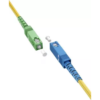 Goobay 59660 Glasvezelkabel 3 m SC/APC SC/UPC FTTH OS2 geel (59660)