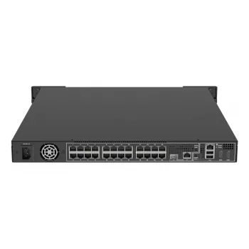 Netwerk-videorecorder AXIS S2224 Mk II 24-kanaals, 48-kanaals weergave, 7680×4320, 6 TB HDD, 256 GB SSD, RAID 0/1/10, 1U, Zwart
