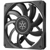 Behuizingsventilator SILVERSTONE SST-AS120B 120mm zwart transparant, 3-pin