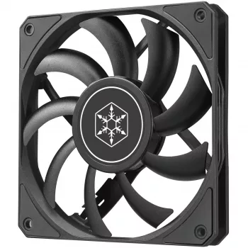 Behuizingsventilator SILVERSTONE SST-AS120B 120mm zwart transparant, 3-pin