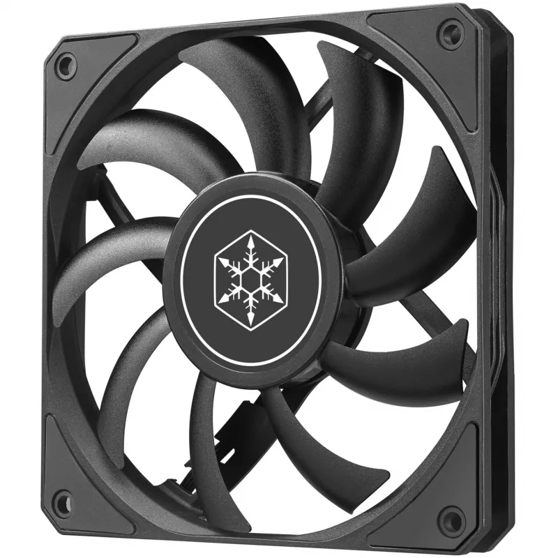 Behuizingsventilator SILVERSTONE SST-AS120B 120mm zwart transparant, 3-pin