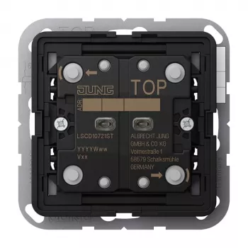 Jung LSCD10721ST KNX-drukknop Standard, 2-voudig