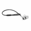 DICOTA D32068 universeel mini kabelslot voor laptops, 0,3 m, 3 verwisselbare koppen, zilver
