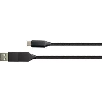 PYTHON 1.00m USB-C datakabel PD USB C stekker naar incl. USB-A adapter - adapter - digitaal/data - m (PY-USB002S)