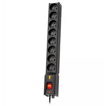 LESTAR 1966004062 verlengkabel 5 m 230 V AC stekkerdoos indoor zwart