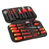 Ratselschroevendraaierset Wiha 43025 1/4 inch, 21-delig, dopsleutelbits en accessoires