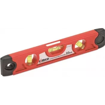 Waterpas Cimco 211540 0,23 m zwart rood