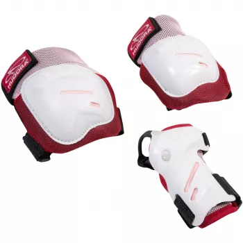 Biomechanische protectorenset Comfort (roze/wit, maat M)