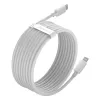 Baseus Simple Wisdom datakabelkit USB-C naar Lightning PD 20W (2 stuks/set) 1,5m wit