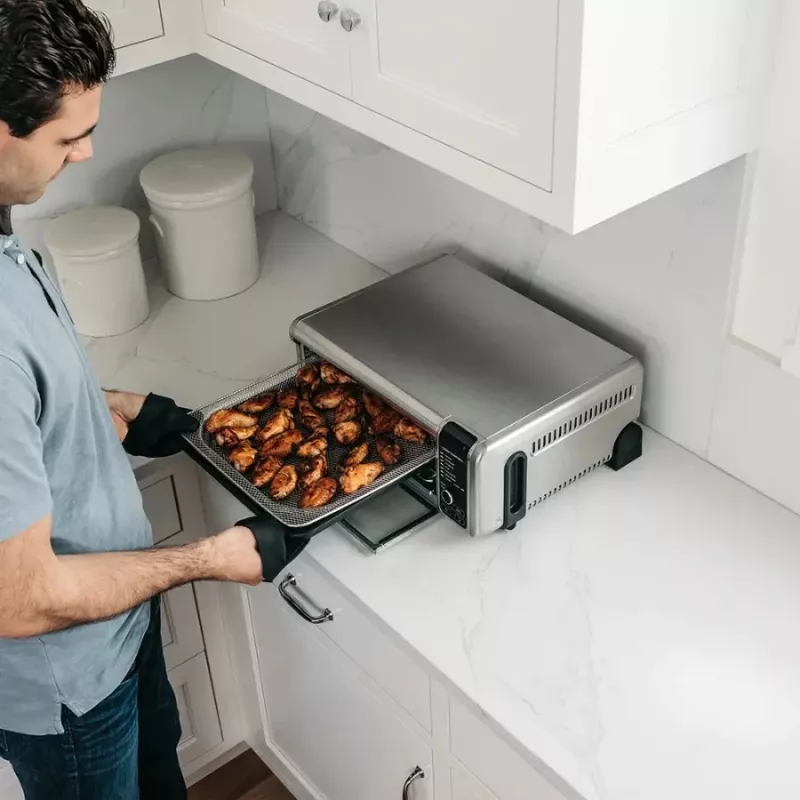 Ninja SP101 enkel 10 L losstaand 2400 W heteluchtfriteuse zwart, roestvrij staal