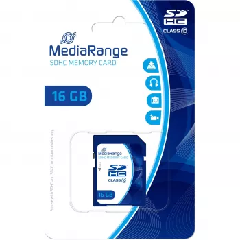 Geheugenkaart MediaRange 16GB SDHC Class 10 MR963