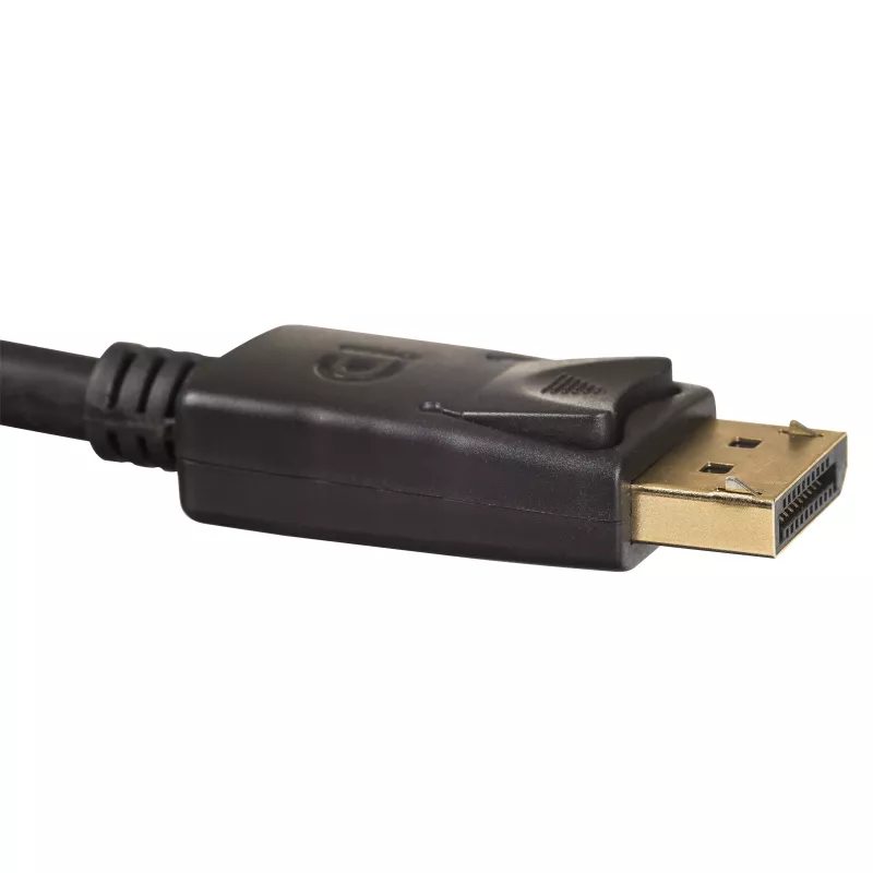 Akyga AK-AV-10 DisplayPort-kabel, stekker/stekker, vergulde stekkers, 1,8 m, zwart