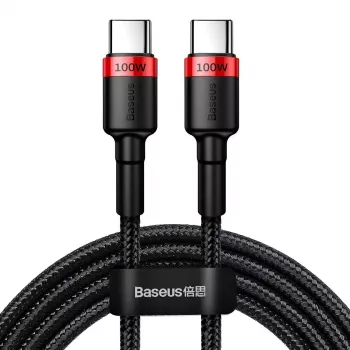 Baseus Cafule PD2.0 100W Flash-Charging USB-naar-Type-C-kabel (20V 5A) 2m rood+zwart