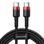Baseus Cafule PD2.0 100W Flash-Charging USB-naar-Type-C-kabel (20V 5A) 2m rood+zwart