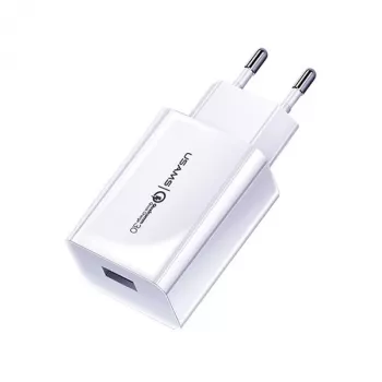 Oplader usams T22 18W QC 3.0 met USB-C-kabel — 18W-snellader, Quick Charge 3.0